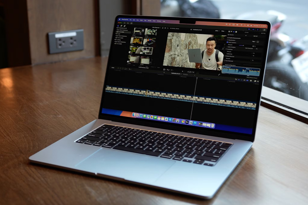 مک بوک ایر M4 نرم افزاری مانند Final Cut Pro را به راحتی اجرا میکند