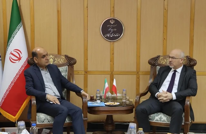 استاندار گیلان در دیدار با کاردار لهستان: روابط تاریخی ایران و لهستان ظرفیتی برای توسعه همکاری‌ است