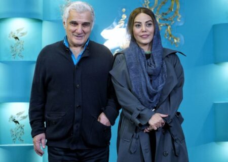 استایل اروپایی مهدی هاشمی و همسر جوانش در یک مراسم+ عکس