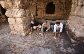کشف موزاییک ۱۵۰۰ ساله بیزانسی در مدیات ترکیه/ میراثی کم‌نظیر از دل یک آسیاب تاریخی