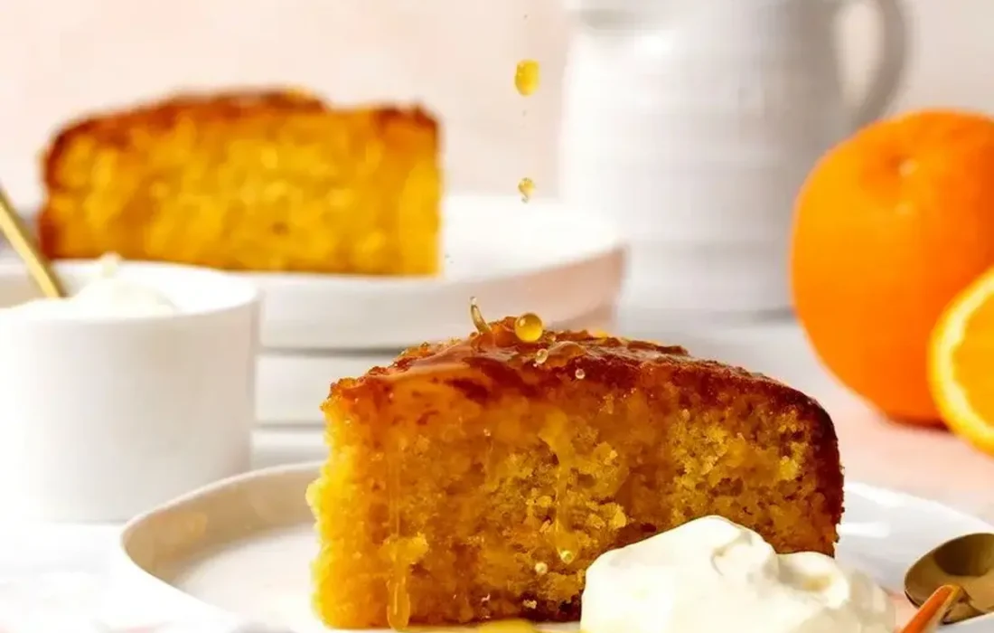 دستور پخت کیک پرتقالی با شربت پرتقال مخصوص مهمانیهای دوستانه