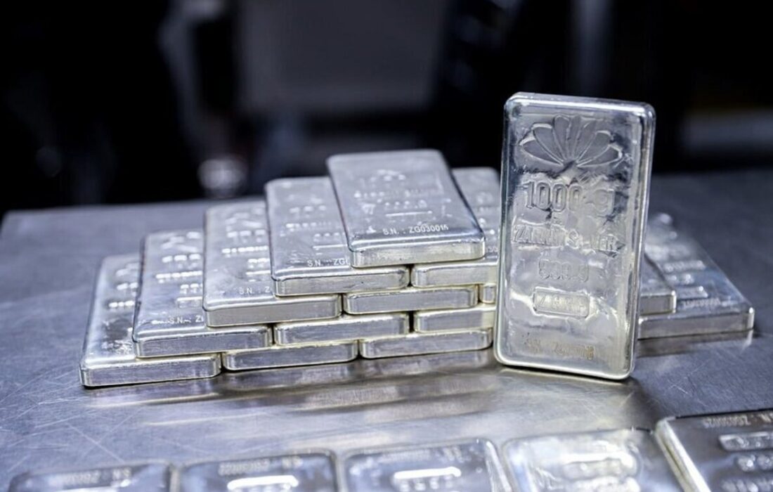 یک تن شمش نقره در بورس کالا معامله شد