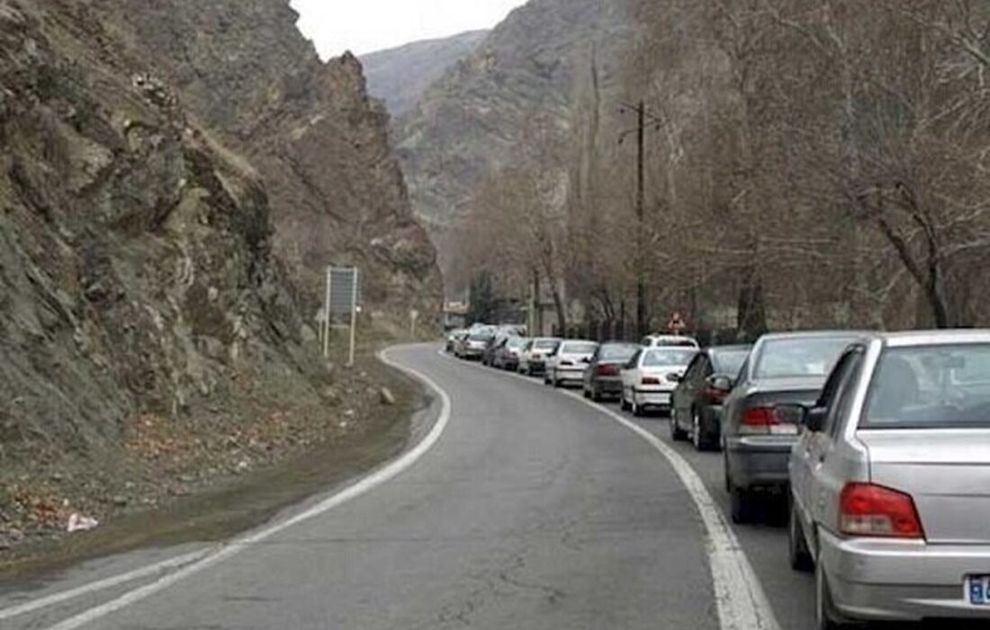 جاده چالوس یکطرفه شد/ وضعیت جاده‌ها در ابتدای تعطیلات نوروزی