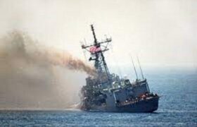 آتش‌سوزی در یکی از ناو‌های آمریکا