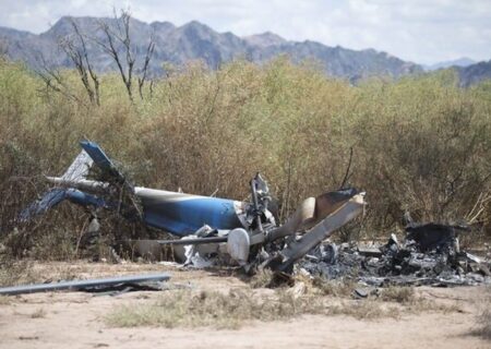 بالگرد امدادی سقوط کرد