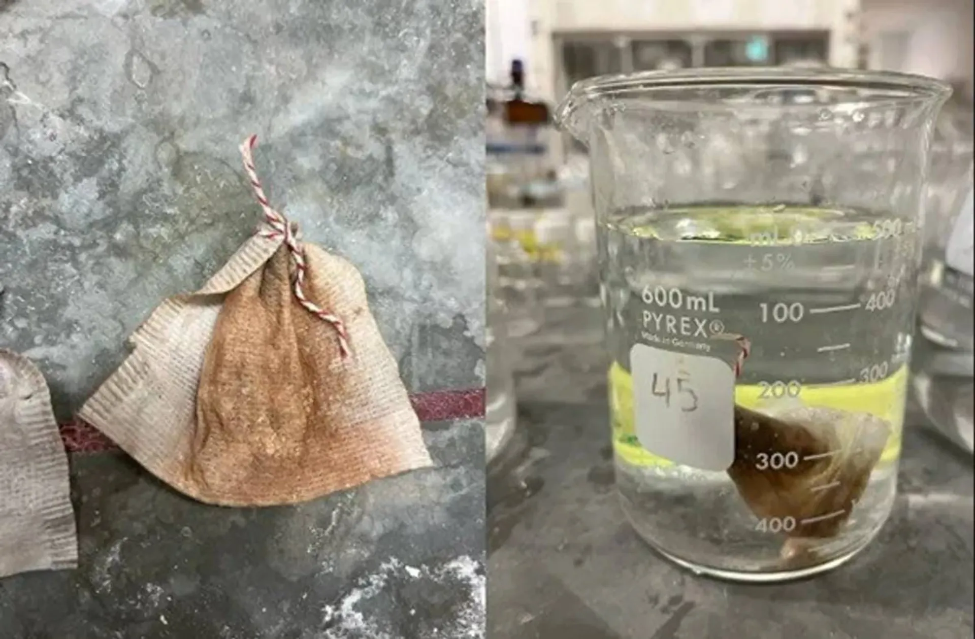 کیسه چای حذف کننده آلودگی آب