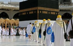 ورود اولین کاروان حج ۱۴۰۵ به مدینه