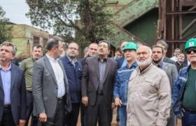 وزیر صمت از فولاد خوزستان بازدید کرد