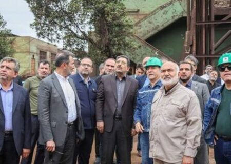 وزیر صمت از فولاد خوزستان بازدید کرد