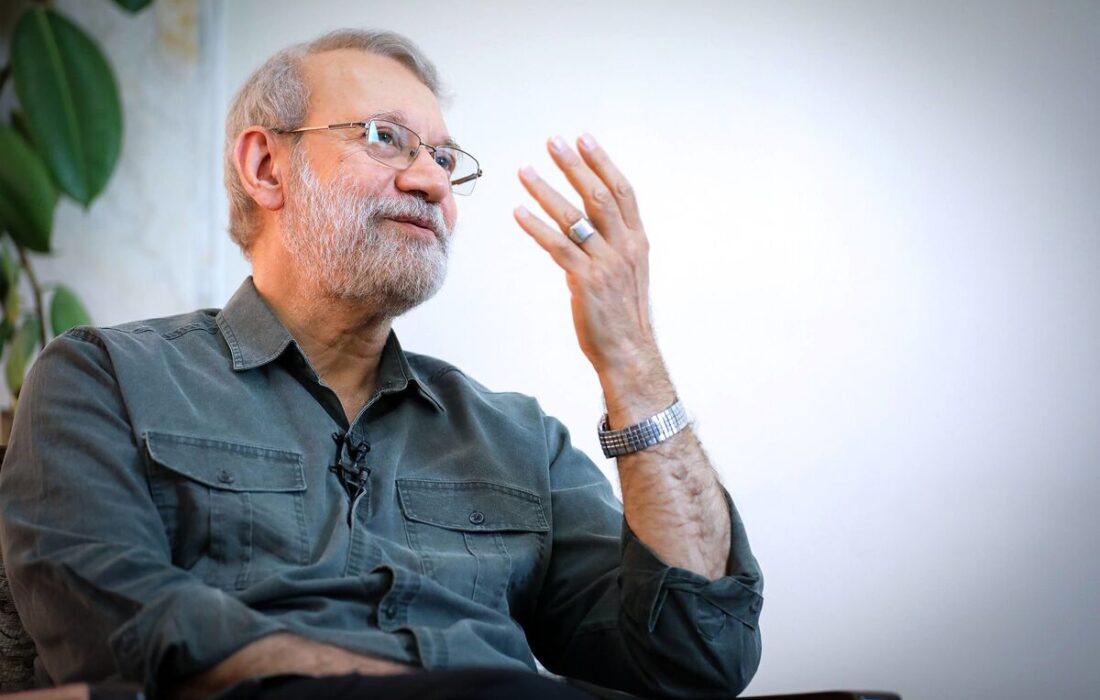 پوستر تبلیغاتی علی لاریجانی در انتخابات ۱۳۸۴ + عکس