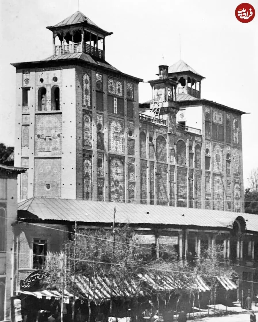 تصویر دیده نشده از خیابان ناصرخسرو و شمس‌العماره ۱۰۴ سال پیش