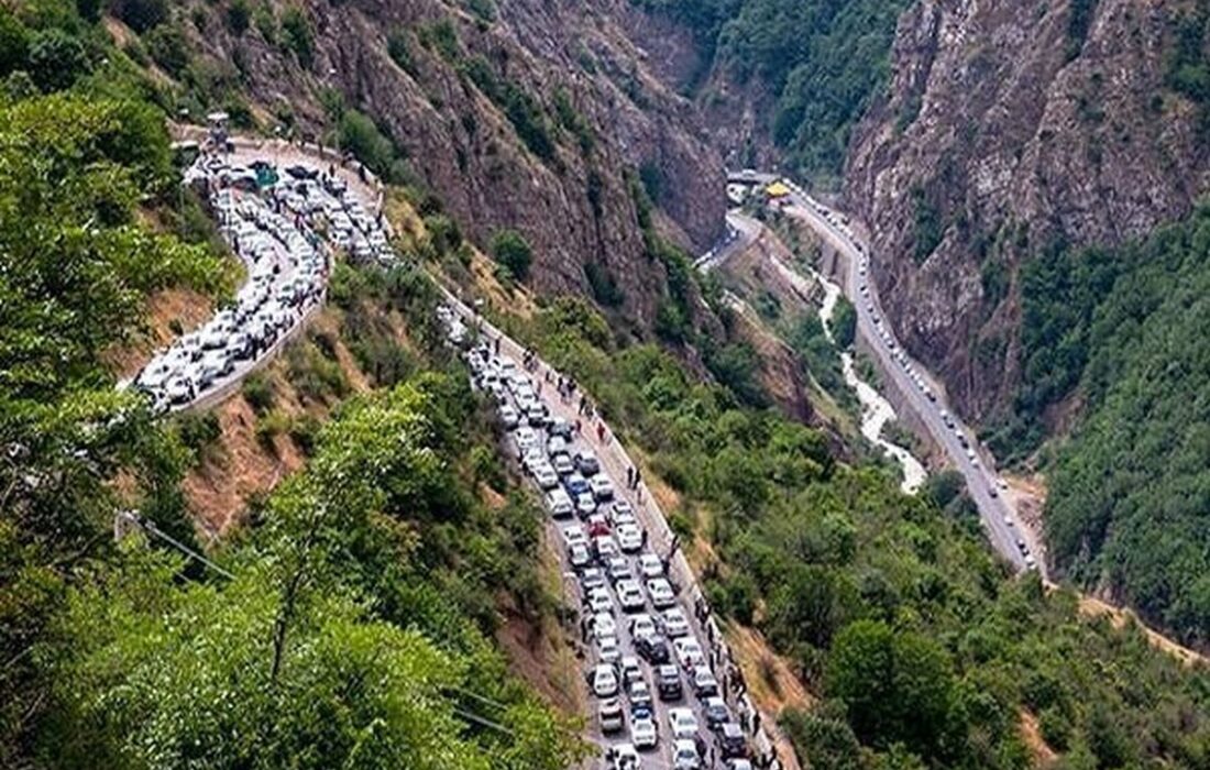 وضعیت ترافیکی محورهای کندوان و هراز