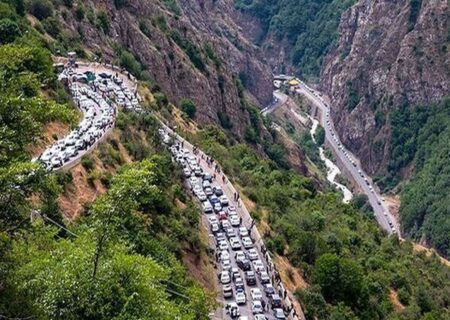 وضعیت ترافیکی محورهای کندوان و هراز