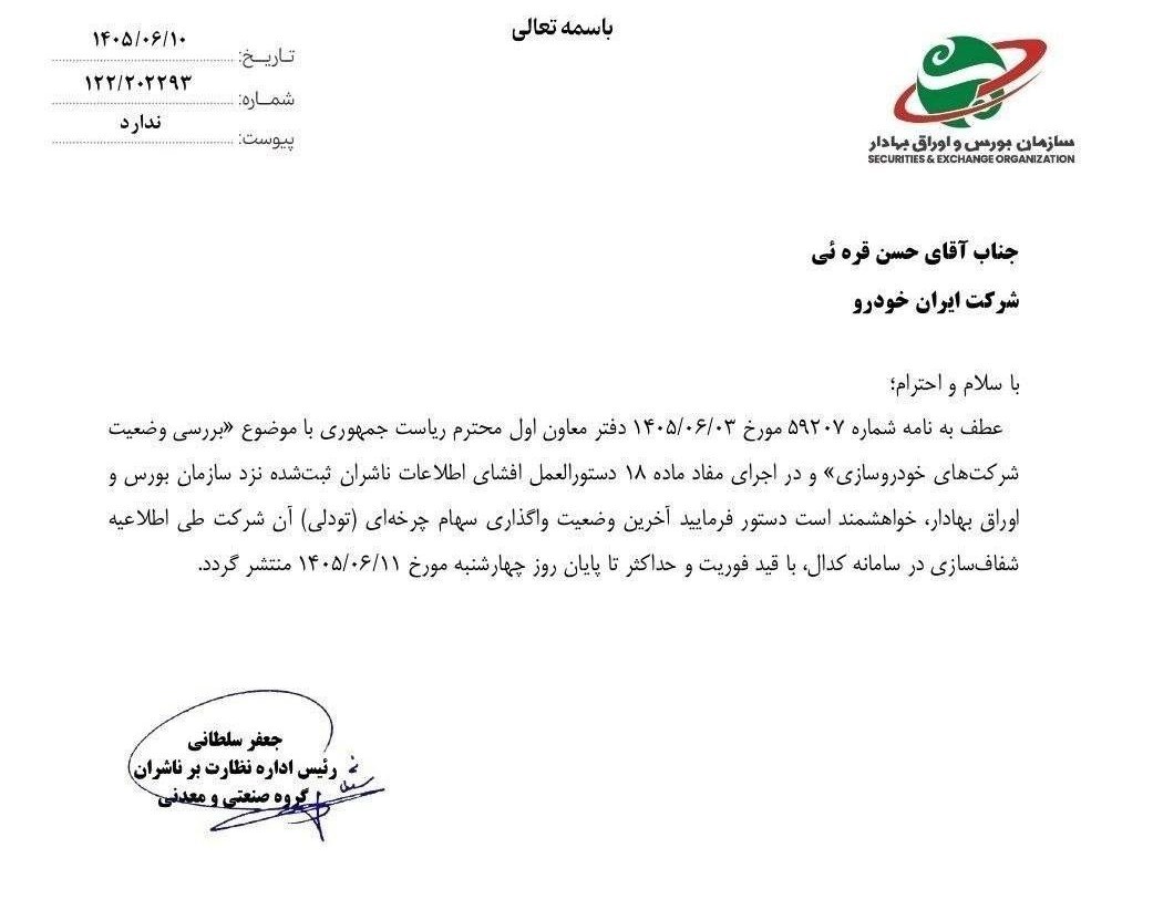 بورس اوراق بهادار تهران , 